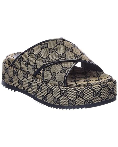 gucci houndstooth platform sandals|Gucci sandals customer service.